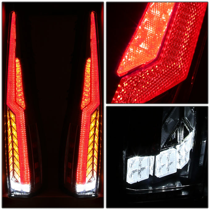 LED Sequential Chasing Tail Lights <br> 07-14 GMC Yukon XL, Chevy Suburban 1500 Tahoe