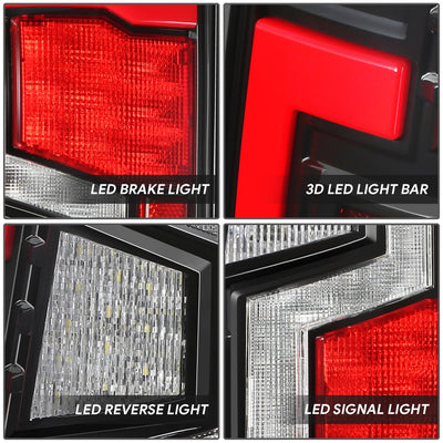 Full LED Light Bar Tail Lights <br>19-24 Ram 1500