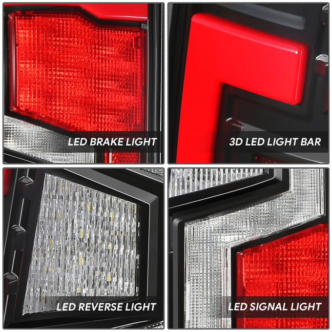 Full LED Light Bar Tail Lights <br>19-24 Ram 1500