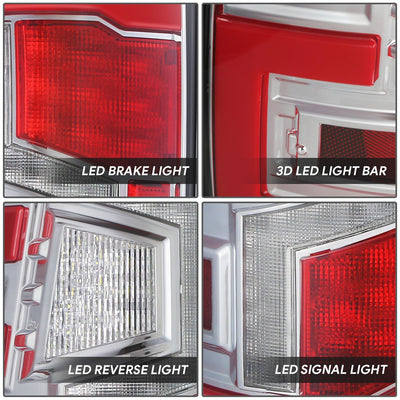 Full LED Light Bar Tail Lights <br>19-24 Ram 1500