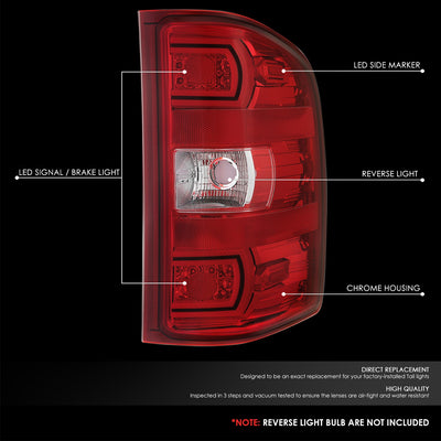 Factory Style Tail Lights <br> 07-14 Chevy Silverado/ GMC Sierra 1500 2500 HD 3500 HD