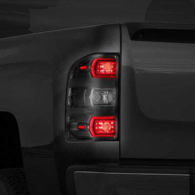 Factory Style Tail Lights (Tinted Lens)<br> 07-14 Chevy Silverado/ GMC Sierra 1500 2500 HD 3500 HD