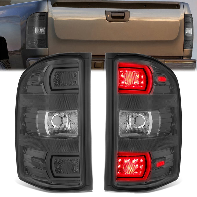 Factory Style Tail Lights (Tinted Lens)<br> 07-14 Chevy Silverado/ GMC Sierra 1500 2500 HD 3500 HD