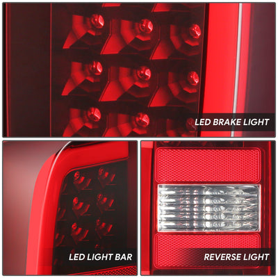 3D Light Bar LED Tail Light Assembly <br> 15-22 Chevrolet Colorado