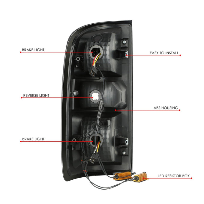 3D Light Bar LED Tail Light Assembly <br> 15-22 Chevrolet Colorado