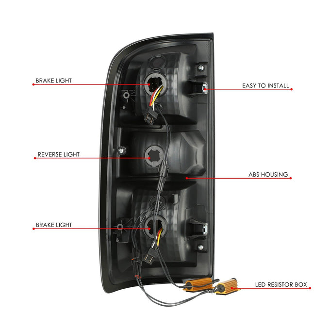 3D Light Bar LED Tail Light Assembly <br> 15-22 Chevrolet Colorado