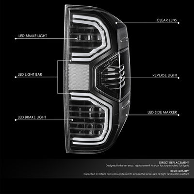 Factory Style LED Tail Lights <br> 14-21 Toyota Tundra