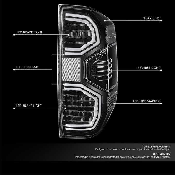 Factory Style LED Tail Lights <br> 14-21 Toyota Tundra
