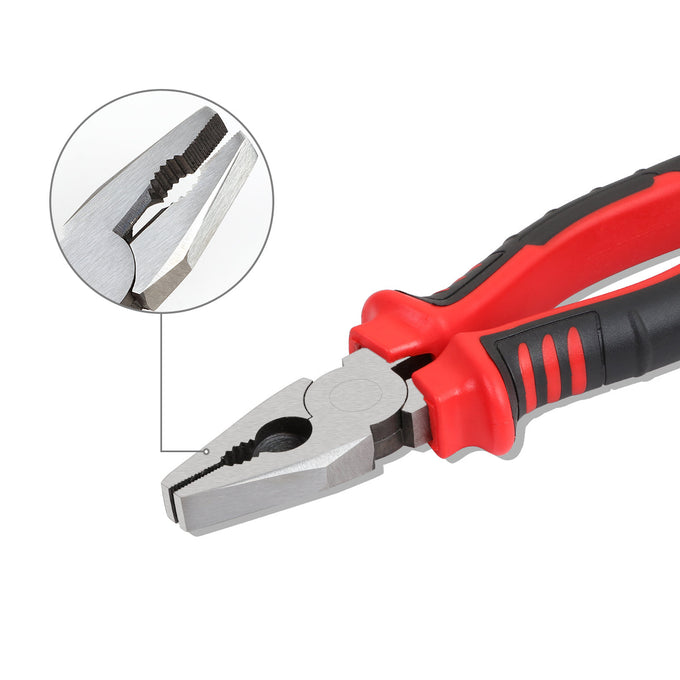 46 Pieces Household Hand Tool Kit with Toolbox (Red)