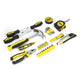 46 Pieces Household Hand Tool Kit with Toolbox (Yellow)