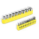 46 Pieces Household Hand Tool Kit with Toolbox (Yellow)