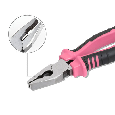 46 Pieces Household Hand Tool Kit with Toolbox (Pink)