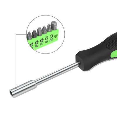 46 Pieces Household Hand Tool Kit with Toolbox (Green)