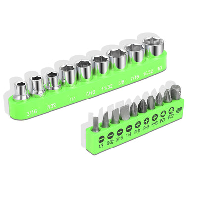 46 Pieces Household Hand Tool Kit with Toolbox (Green)
