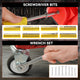 220 Pcs Mechanic Repair Tool Kit Metric Wrenchess/ Sockets/ Screwdriver Bit Set - Yellow