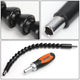 64 Pcs Hand Tool Kit - Adjustable Wrench Bit Screwdriver 11 in. Flexible Extension (Orange)