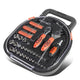 64 Pcs Hand Tool Kit - Adjustable Wrench Bit Screwdriver 11 in. Flexible Extension (Orange)
