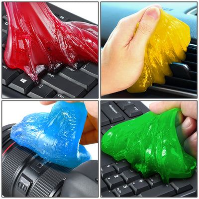 5x Car Keyboard Laptop Office Dust Cleaning Gel Jelly<br>Blue/Red/Green/Yellow/Purple