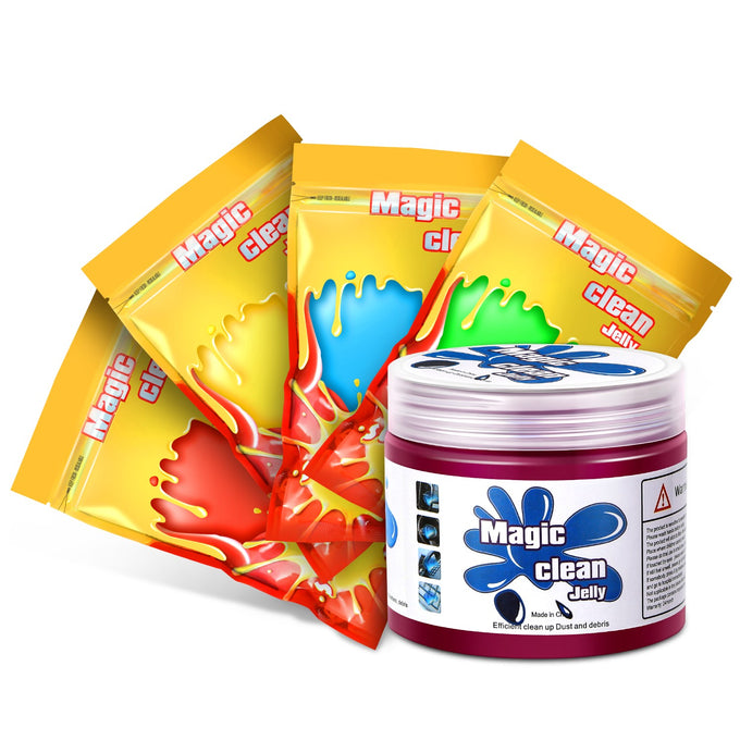 5x Car Keyboard Laptop Office Dust Cleaning Gel Jelly<br>Blue/Red/Green/Yellow/Purple