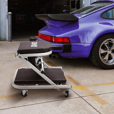 36 in. 2-in-1 Z Folding Rolling Creeper <br> Overall Dimensions: 36 in. x 17in. x 5 in.