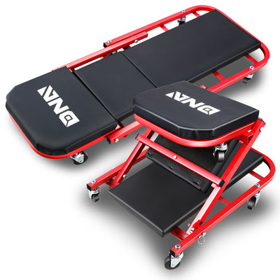40 in. 2-in-1 Folding Rolling Creeper <br> Overall Dimensions(in.): 40 L X 17.32 W X 4.72 H