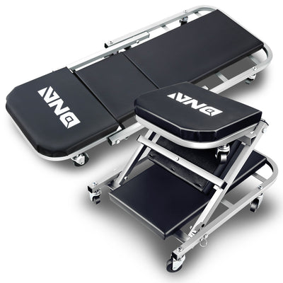 40 in. 2-in-1 Folding Rolling Creeper <br> Overall Dimensions(in.): 40 L X 17.32 W X 4.72 H