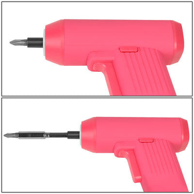 LED Electric Wireless Cordless Screwdriver w/32Pcs Driver Bits+Carrying Case [A Variety of Color Options]