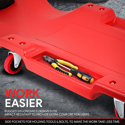 Heavy Duty Low Profile Roller Automotive Creeper - 36 in. L x 17 in. W
