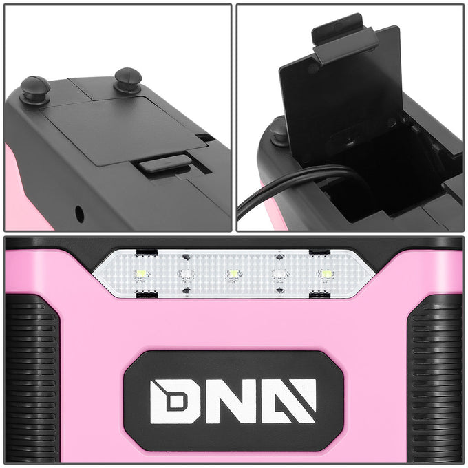 DC-12V 150 PSI Digital Air Compressor/Tire Inflator with LED (Pink)