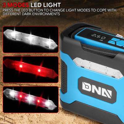 DC-12V 150 PSI Digital Air Compressor/Tire Inflator with LED (Blue)