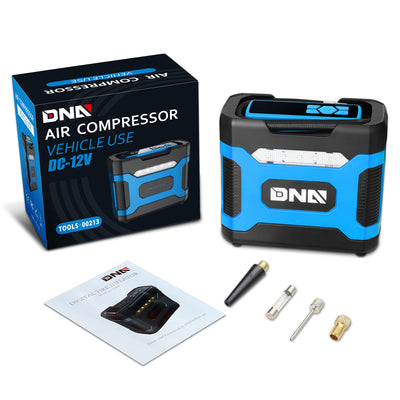 DC-12V 150 PSI Digital Air Compressor/Tire Inflator with LED (Blue)