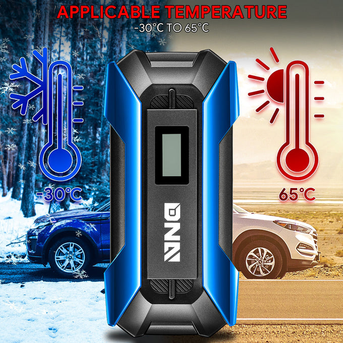 1500 Peak Amp Car Battery Jump Starter with USB Power Bank (White)