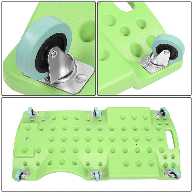 Low Profile Rolling Mechanic Auto Repair Creeper - 40 in. L x 16 7/8 in. W (Green)