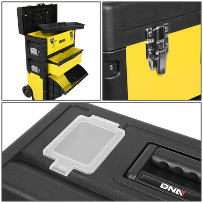 3-Tier Modular Rolling Tool Box<br>Overall Dimension: 19.5 in. W X 28.5 in. H X 12 in. D