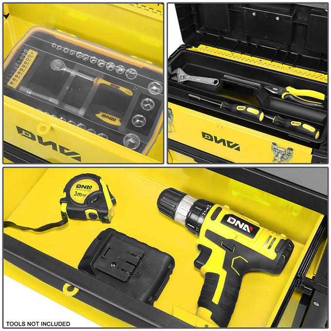 3-Tier Modular Rolling Tool Box<br>Overall Dimension: 19.5 in. W X 28.5 in. H X 12 in. D