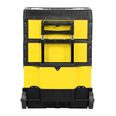 3-Tier Modular Rolling Tool Box<br>Overall Dimension: 19.5 in. W X 28.5 in. H X 12 in. D