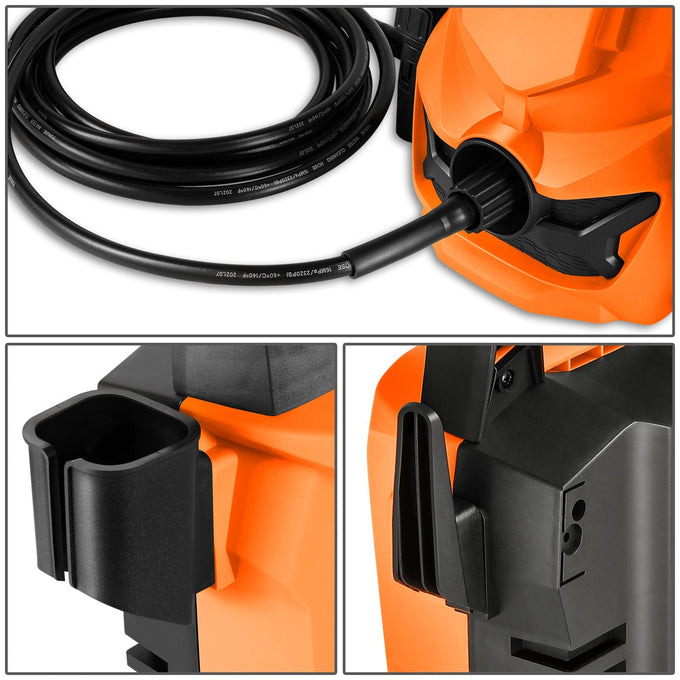 1813 PSI 1.45 GPM Electric Portable High Pressure Power Washer - 1500W (Orange)