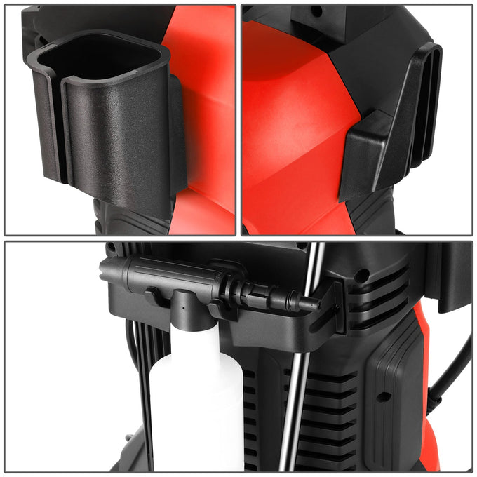 2176 PSI 2.4 GPM Electric Portable High Pressure Power Washer - 1800W (Red)