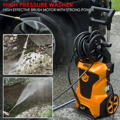 2176 PSI 2.4 GPM Electric Portable High Pressure Power Washer - 1800W (Orange)