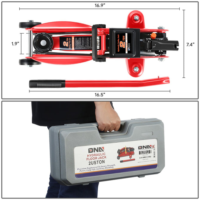 2 Ton Trolley Floor Jack [A Variety Of Color] <br> 16.9in. X 7.4 in. X 16.5 in.