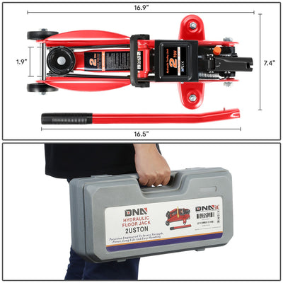 2 Ton Trolley Floor Jack [A Variety Of Color] <br> 16.9in. X 7.4 in. X 16.5 in.