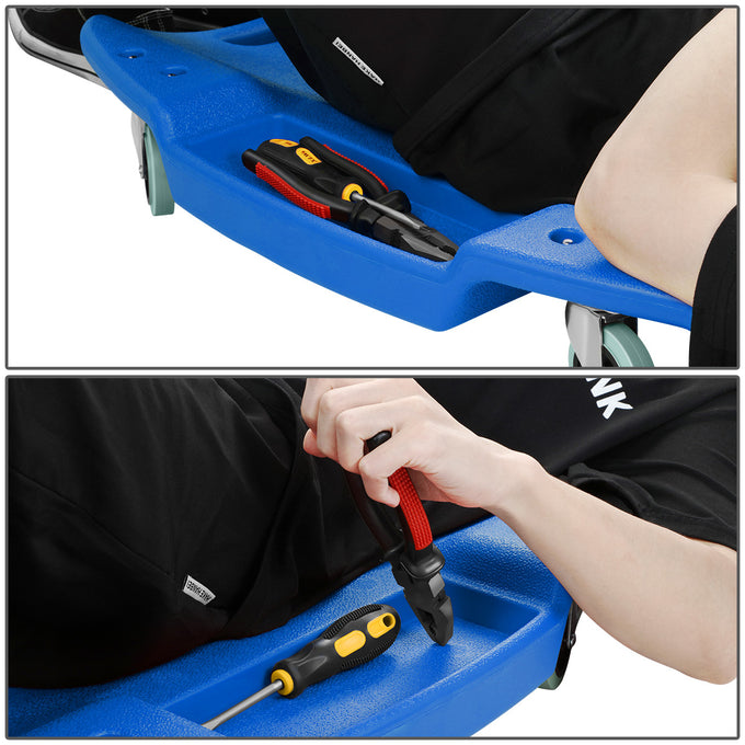 Heavy Duty Low Profile Roller Automotive Creeper - 46.8 in. L x 23.6 in. W [A Variety of Color Options]