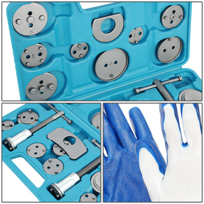 24 Pcs Car Disc Brake Caliper Piston Rewind Wind Back Hand Tools (Blue)