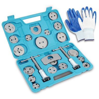 24 Pcs Car Disc Brake Caliper Piston Rewind Wind Back Hand Tools (Blue)