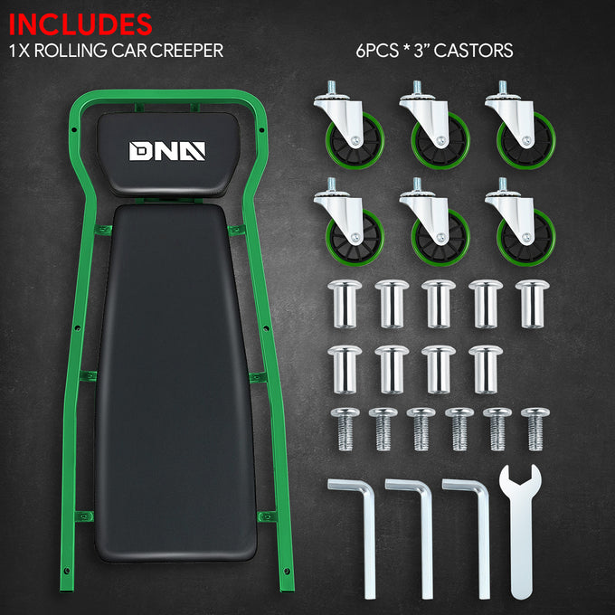 2 IN 1 3-Level Adjustable Roller Automotive Creeper - 42.52 in. x 18.11 in. x 8.15 in. [A Variety of Color Options]