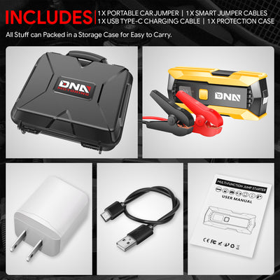 2000 Peak Amp Car Battery Jump Starter