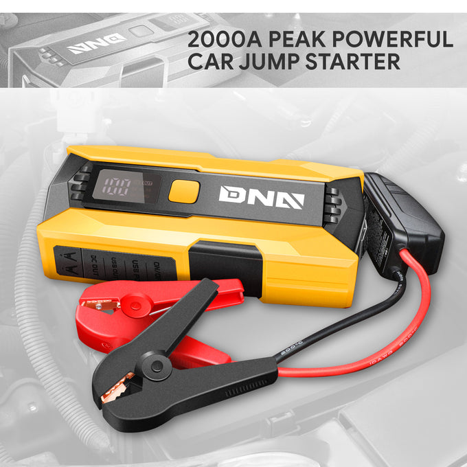 2000 Peak Amp Car Battery Jump Starter