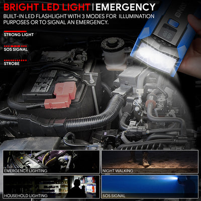 2000 Peak Amp Car Battery Jump Starter