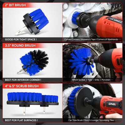 19pcs Car Detailing/Cleaning Tool Set (Blue)