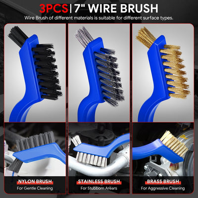 19pcs Car Detailing/Cleaning Tool Set (Blue)